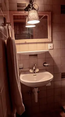 Ein Badezimmer in der Unterkunft Relais des Mélèzes