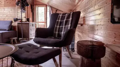 Ein Sitzbereich in der Unterkunft Relais des Mélèzes