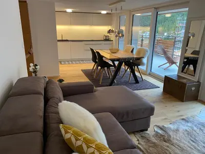 Ein Sitzbereich in der Unterkunft Britannia - Apartment Patagonia