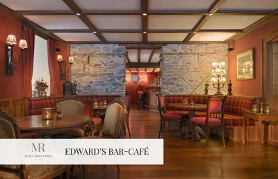 Ein Sitzbereich in der Unterkunft Monte Rosa Boutique Hotel