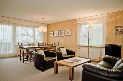 Ein Sitzbereich in der Unterkunft Apartment Schönegg - GRIWA RENT AG
