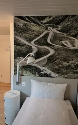 Ein Bett oder Betten in einem Zimmer der Unterkunft Hotel & Restaurant Forni
