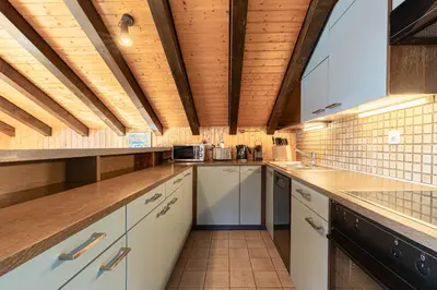 Küche/Küchenzeile in der Unterkunft Greppons O 040 - MOUNTAIN apartment 8 pers