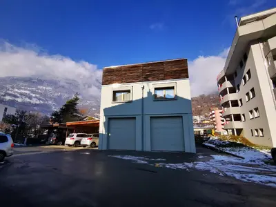 Das Gebäude in dem sich die Ferienwohnung befindet