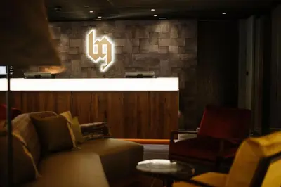 Ein Sitzbereich in der Unterkunft Bergwelt Grindelwald - Alpine Design Resort