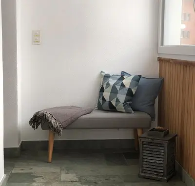 Ein Sitzbereich in der Unterkunft Mountainsuite