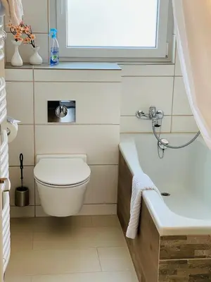 Ein Badezimmer in der Unterkunft S&P Mountain View Apartment 1