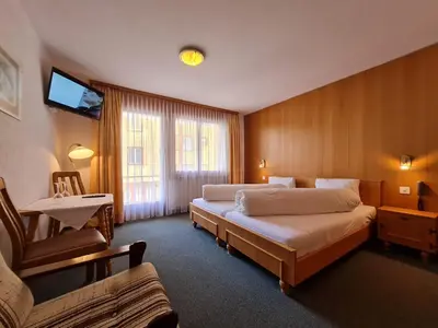 Ein Bett oder Betten in einem Zimmer der Unterkunft Hotel Restaurant Krone