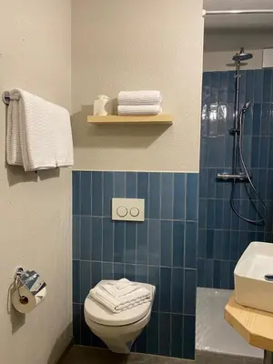 Ein Badezimmer in der Unterkunft Chalet Bergheimat Zermatt