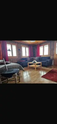 Ein Sitzbereich in der Unterkunft Moräna