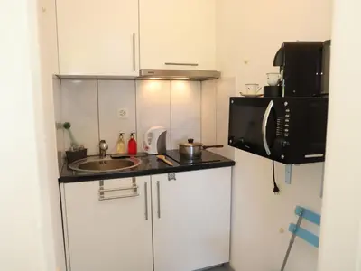 Küche/Küchenzeile in der Unterkunft Studio Rosablanche D26 by Interhome