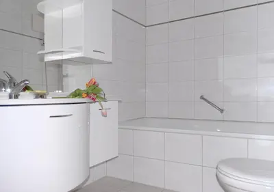 Ein Badezimmer in der Unterkunft Apartment Everest
