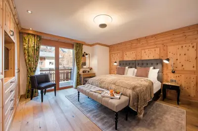 Ein Bett oder Betten in einem Zimmer der Unterkunft Chalet Shalimar
