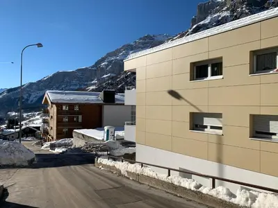 Ein allgemeiner Bergblick oder ein Berglick von der Ferienwohnung aus