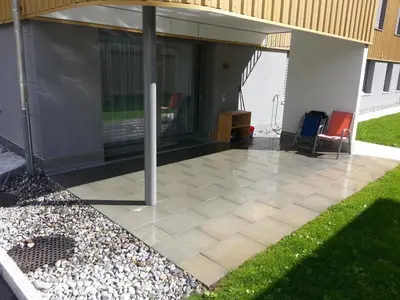 Das Gebäude in dem sich die Ferienwohnung befindet