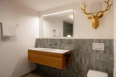 Ein Badezimmer in der Unterkunft Balmas Paradies-perfect family home