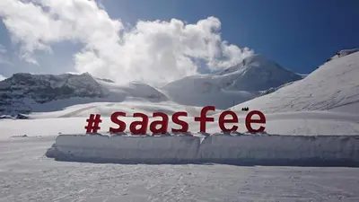 Saas-Fee renovated flat in center of the village im Winter