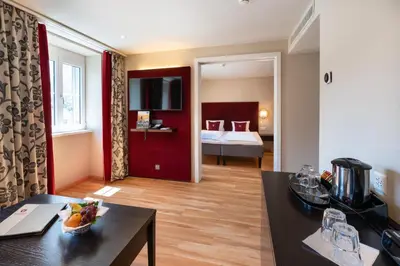 Küche/Küchenzeile in der Unterkunft Hotel Krebs Interlaken