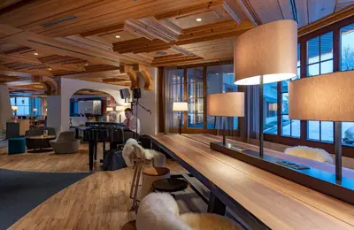 Ein Sitzbereich in der Unterkunft Sunstar Hotel & SPA Grindelwald