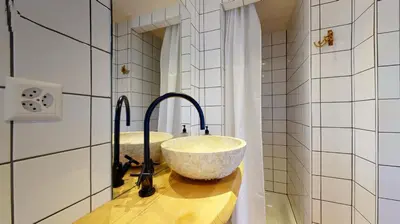 Ein Badezimmer in der Unterkunft Idyllic chalet in Evolène, with view on the Dent Blanche and the mountains