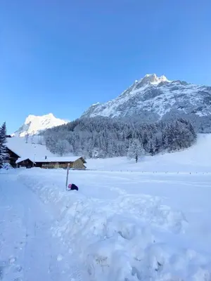 Comfortable chalet close to ski slopes im Winter