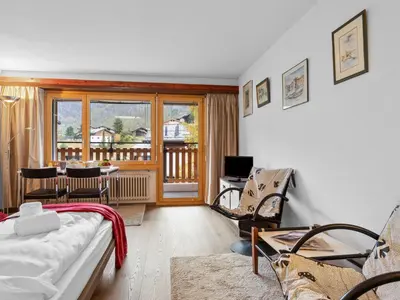 Ein Bett oder Betten in einem Zimmer der Unterkunft Studio Silence-4 by Interhome