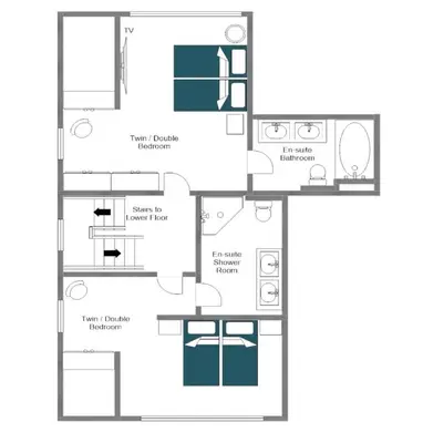 Grundriss der Unterkunft Modernes Apartment, beim Bahnhof by ZermattStays