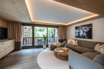 TV/Unterhaltungsangebot in der Unterkunft Modernes Apartment, beim Bahnhof by ZermattStays