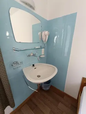 Ein Badezimmer in der Unterkunft Hotel Des Alpes - Restaurant & Pizzeria
