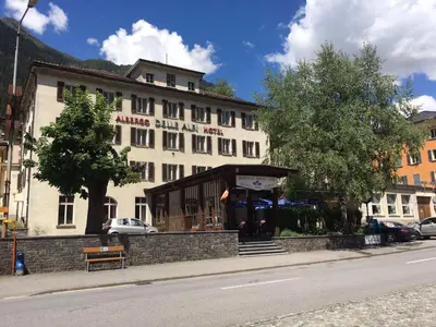 Das Gebäude in dem sich das Gasthaus befindet