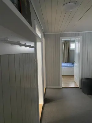 Ein Bett oder Betten in einem Zimmer der Unterkunft Familienferien im Chalet Bärgli Kandersteg