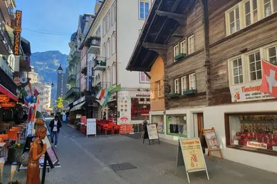 Ein allgemeiner Blick auf Interlaken oder ein Stadtblick von der Ferienwohnung aus