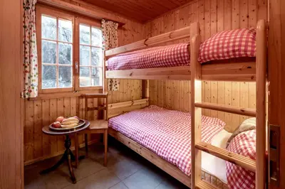 Ein Bett oder Betten in einem Zimmer der Unterkunft Chalet Annabelle