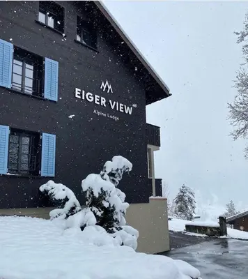 Eiger View Alpine Lodge im Winter