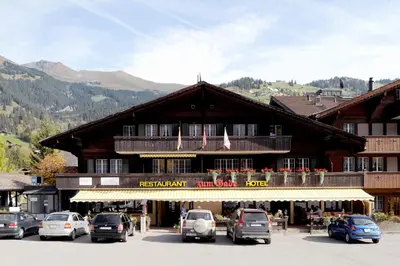 Ein allgemeiner Bergblick oder ein Berglick von des Hotels aus