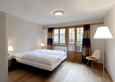 Ein Bett oder Betten in einem Zimmer der Unterkunft Hotel-Restaurant zum Gade