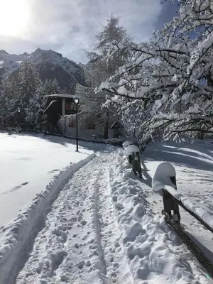 Appartement Waidmannsheil mit schöner Aussicht im Winter