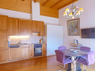 Küche/Küchenzeile in der Unterkunft Apartment Les Vignettes 42 by Interhome