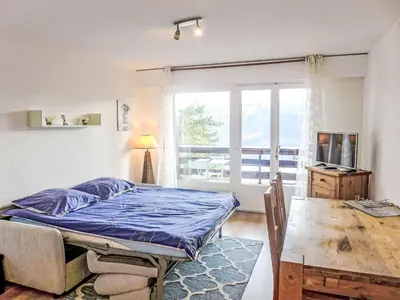 Ein Bett oder Betten in einem Zimmer der Unterkunft Studio Résidence du Rhône B61 by Interhome