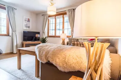 Ein Bett oder Betten in einem Zimmer der Unterkunft Apartment Rybibach Retreat - GRIWA RENT AG