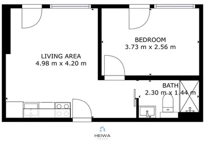 Grundriss der Unterkunft Appartement cosy au centre de la station