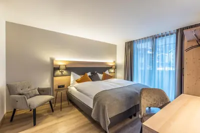 Ein Bett oder Betten in einem Zimmer der Unterkunft Haus zur Brücke