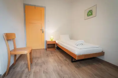 Ein Bett oder Betten in einem Zimmer der Unterkunft B&B Haus Schönstatt contactless- Check-In