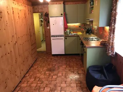 Küche/Küchenzeile in der Unterkunft Ferienwohnung im Chalet Boubou
