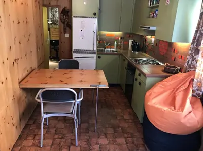 Küche/Küchenzeile in der Unterkunft Ferienwohnung im Chalet Boubou