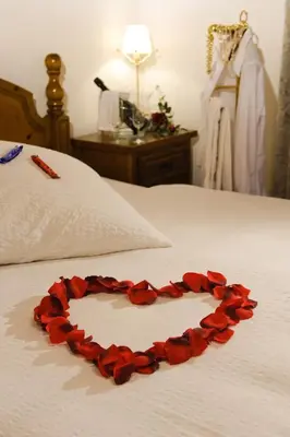 Ein Bett oder Betten in einem Zimmer der Unterkunft Touring Cheminée