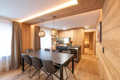 Küche/Küchenzeile in der Unterkunft Haus Mirador by Zermatt Premium Apartments