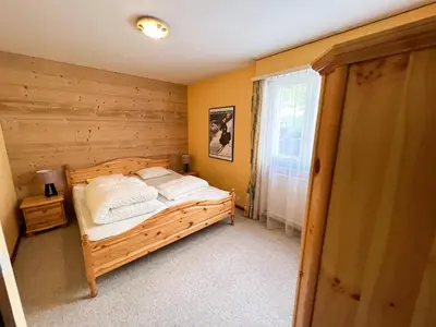 Ein Bett oder Betten in einem Zimmer der Unterkunft Bel appartement 3 pièces au pied des pistes de ski