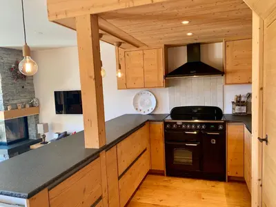 Küche/Küchenzeile in der Unterkunft K2 Chalet