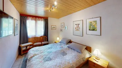 Ein Bett oder Betten in einem Zimmer der Unterkunft Chalet Leonie LE0